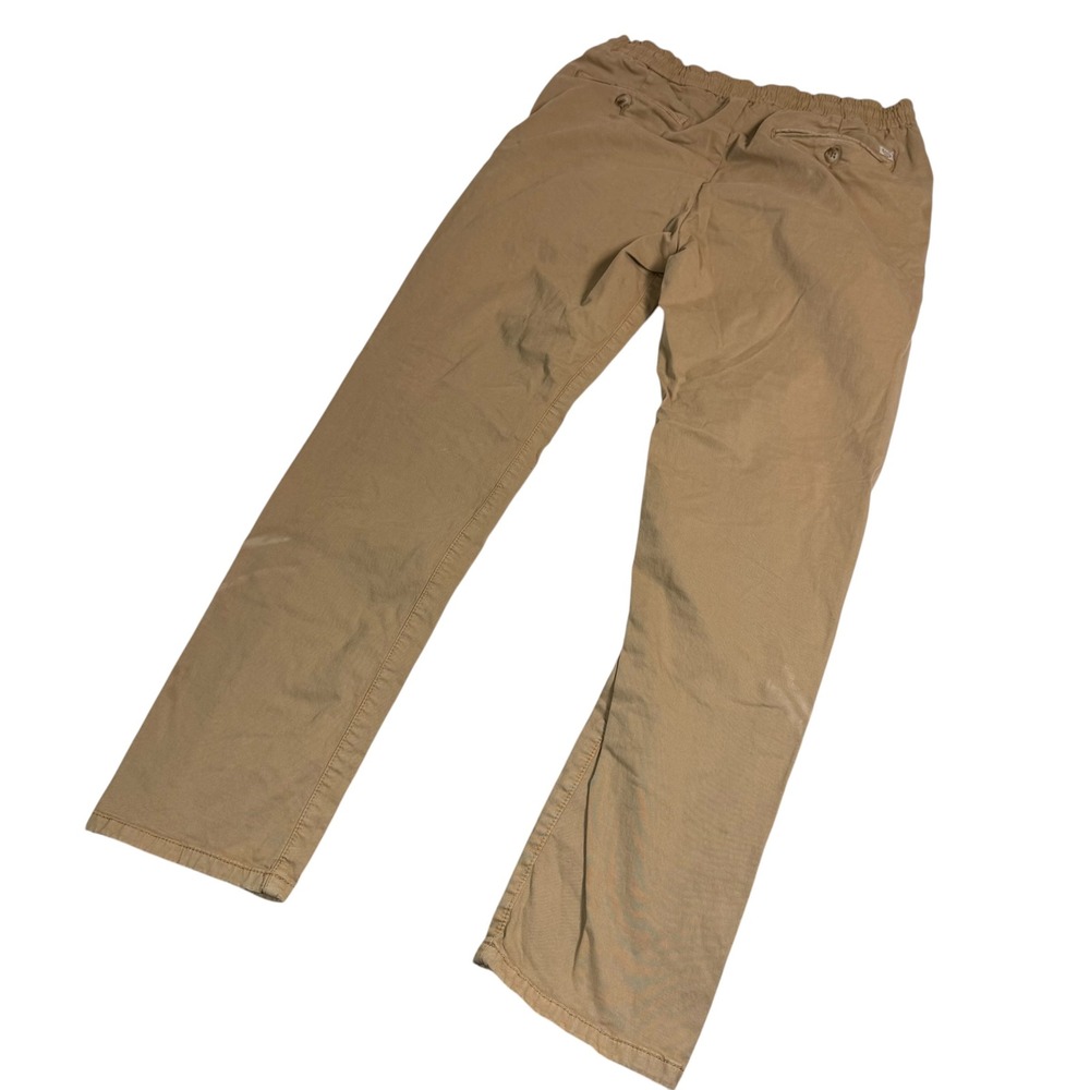 Marine Layer Mens Slim Fit Khaki Tan Drawstring Pants Size Medium 13637 EUC - Picture 5 of 11